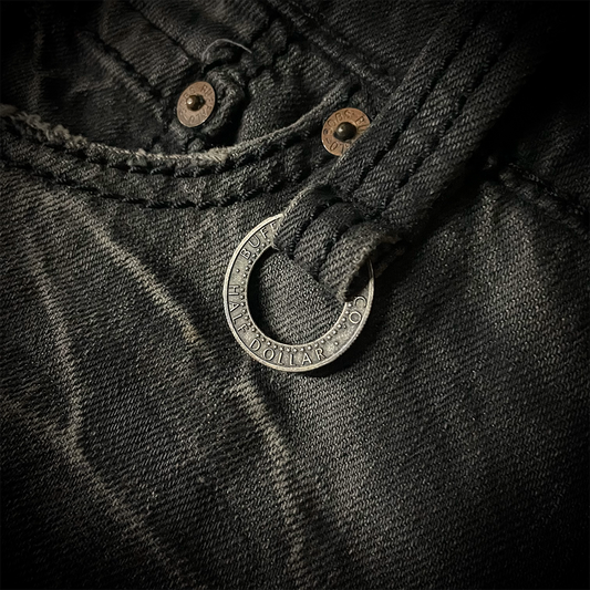 Buffalo Bobs Claw Mark J-cut Black Flared Jeans Size2