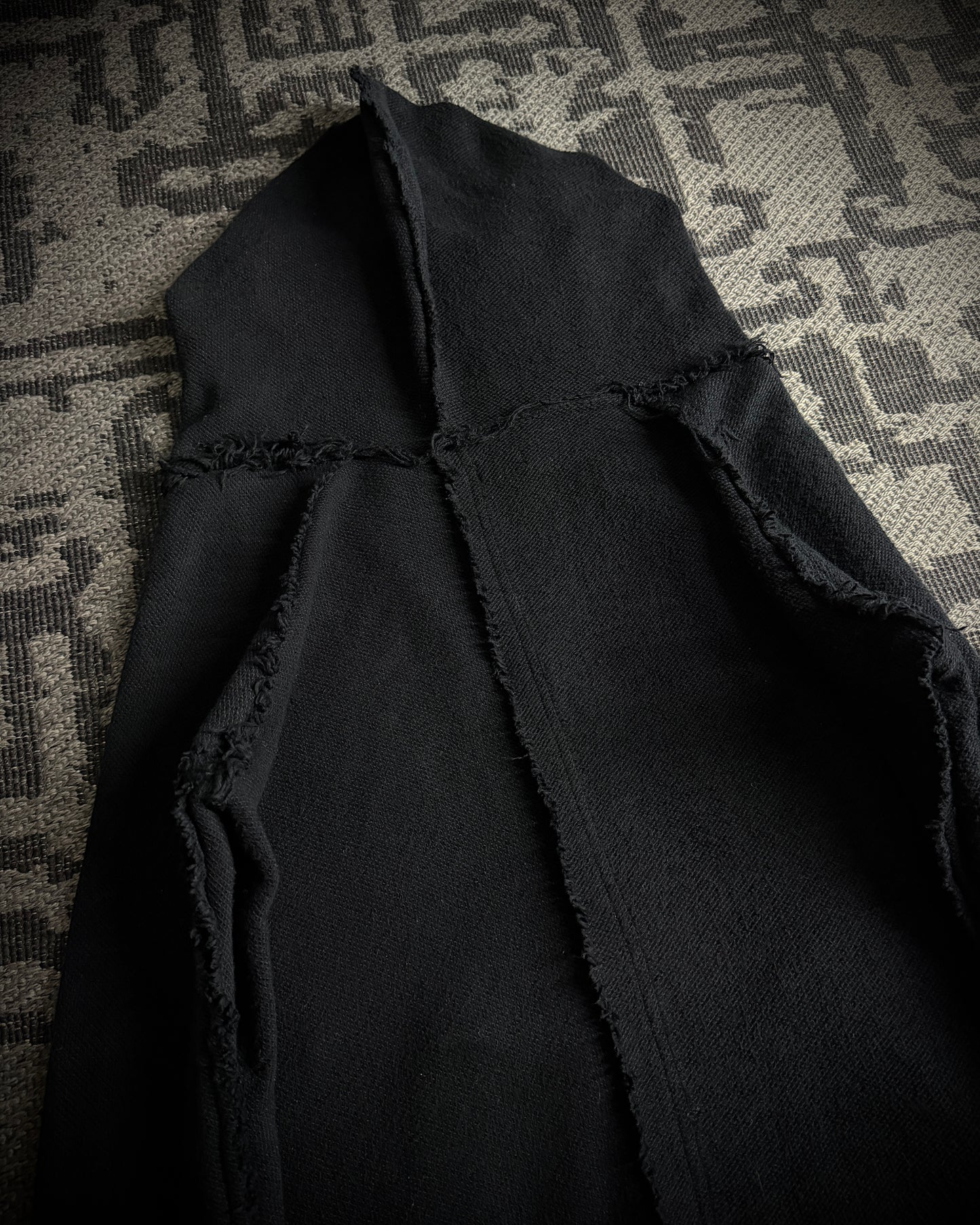 LGB Asymmetrical Raw Zip Hoodie
