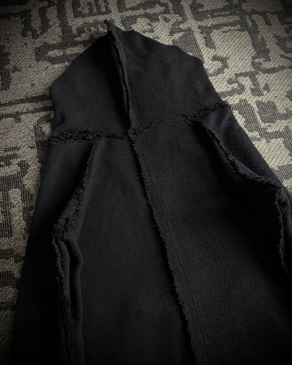 LGB Asymmetrical Raw Zip Hoodie