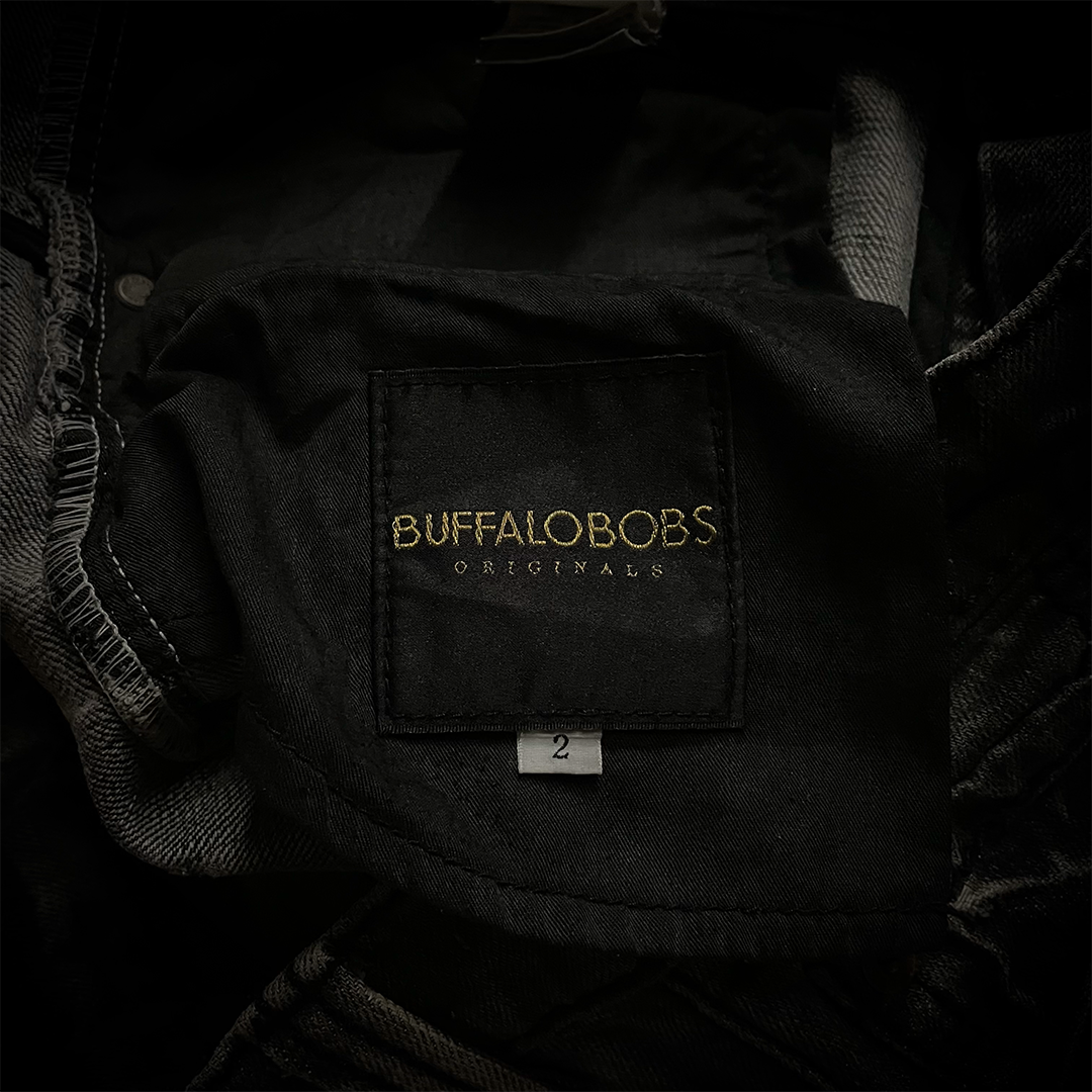 Buffalo Bobs Claw Mark J-cut Black Flared Jeans Size2