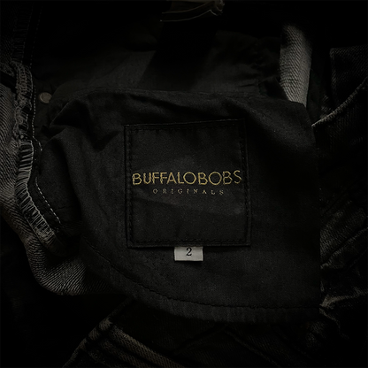 Buffalo Bobs Claw Mark J-cut Black Flared Jeans Size2