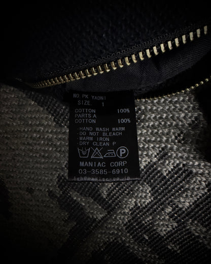 LGB Asymmetrical Raw Zip Hoodie