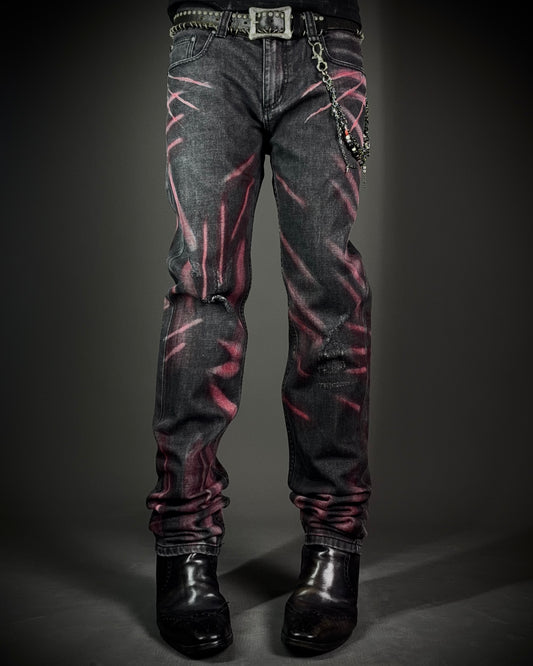 Semantic Design Red Clawmark Jeans