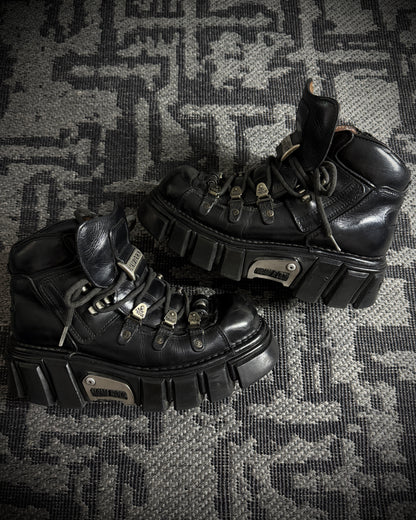 Vintage New Rock Anatomical Platform Ankle Boots