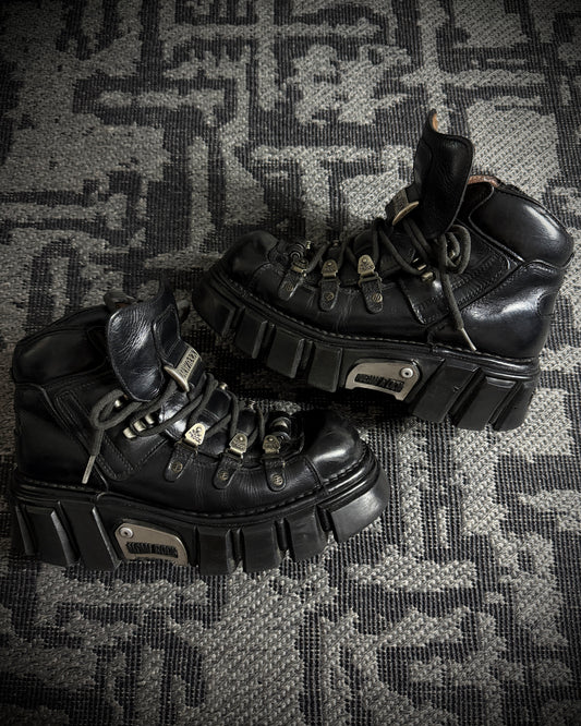 Vintage New Rock Anatomical Platform Ankle Boots