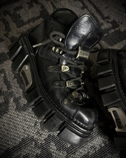Vintage New Rock Anatomical Platform Ankle Boots