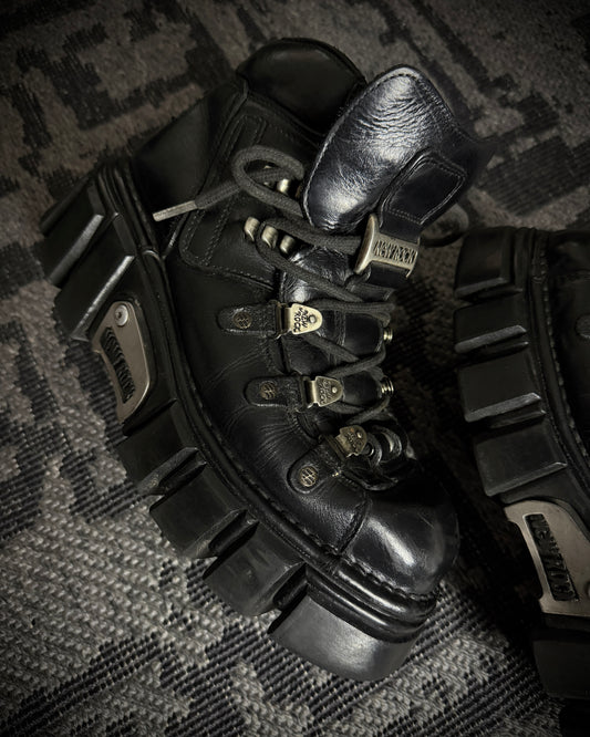 Vintage New Rock Anatomical Platform Ankle Boots