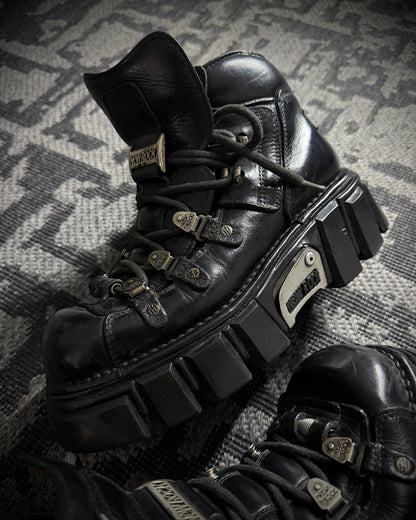 Vintage New Rock Anatomical Platform Ankle Boots