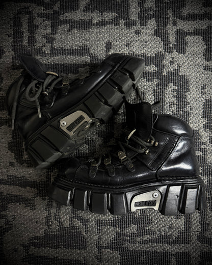 Vintage New Rock Anatomical Platform Ankle Boots
