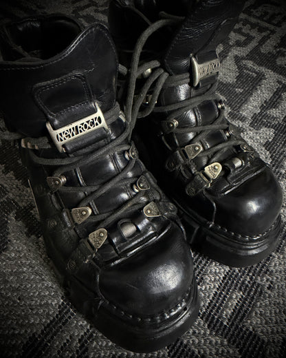 Vintage New Rock Anatomical Platform Ankle Boots