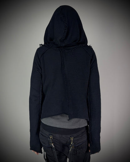 LGB Asymmetrical Raw Zip Hoodie