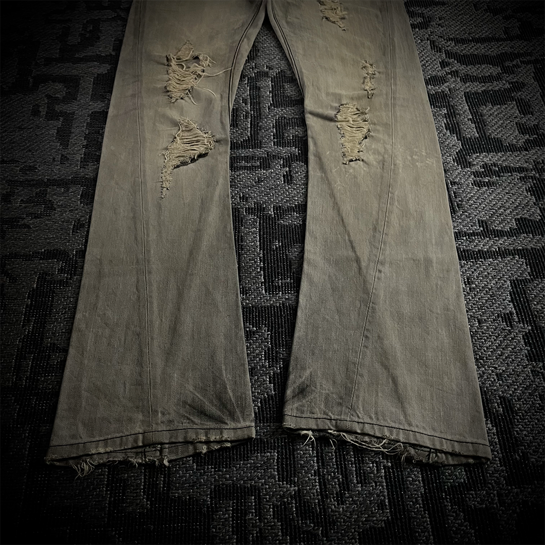 Buffalo Bobs Multi-zip J-cut Distressed Denim
