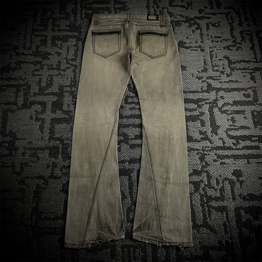 Buffalo Bobs Multi-zip J-cut Distressed Denim