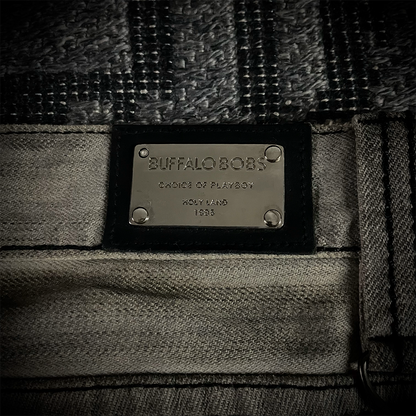 Buffalo Bobs Multi-zip J-cut Distressed Denim