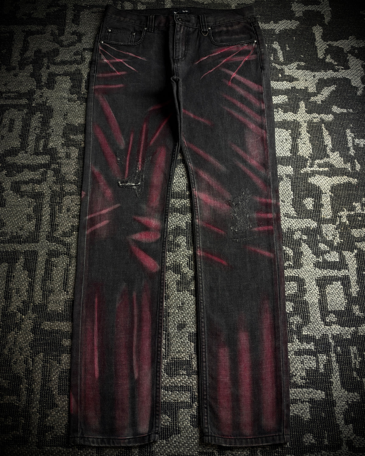 Semantic Design Red Clawmark Jeans