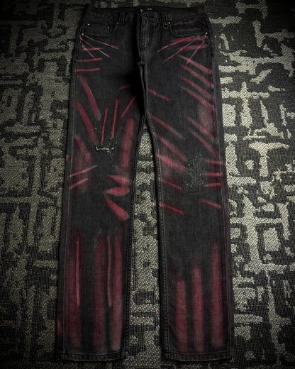 Semantic Design Red Clawmark Jeans
