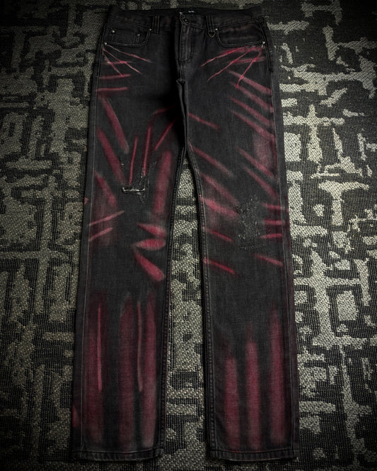 Semantic Design Red Clawmark Jeans