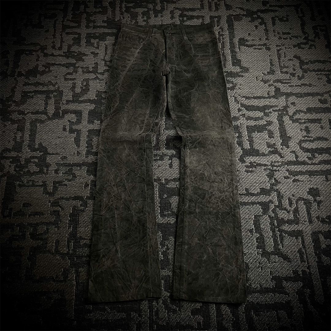 5351 Pour Les Hommes acid wash flared pants