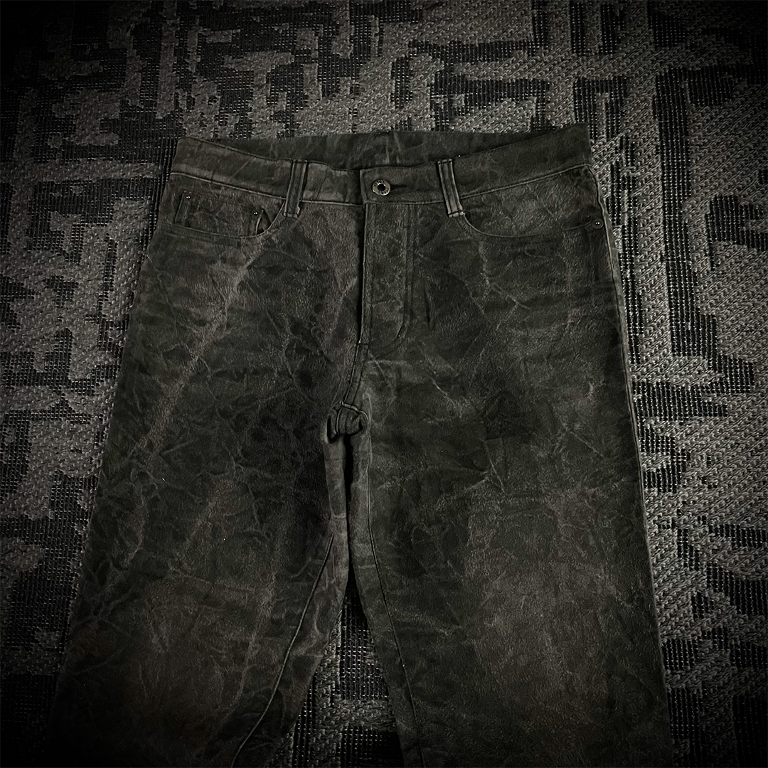 5351 Pour Les Hommes acid wash flared pants