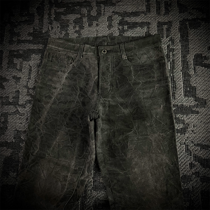 5351 Pour Les Hommes acid wash flared pants