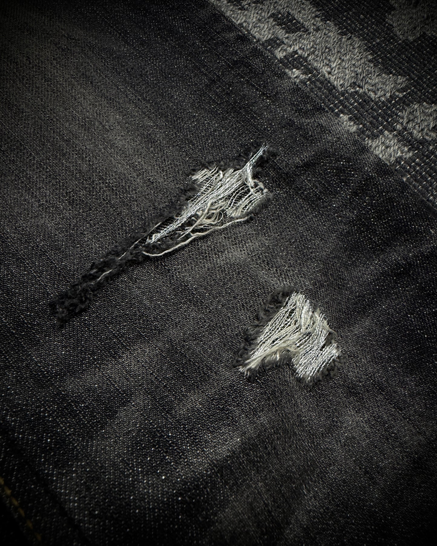 MIDAS Silver Thread Whiskered Distressed Denim