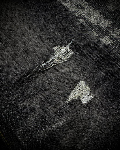 MIDAS Silver Thread Whiskered Distressed Denim