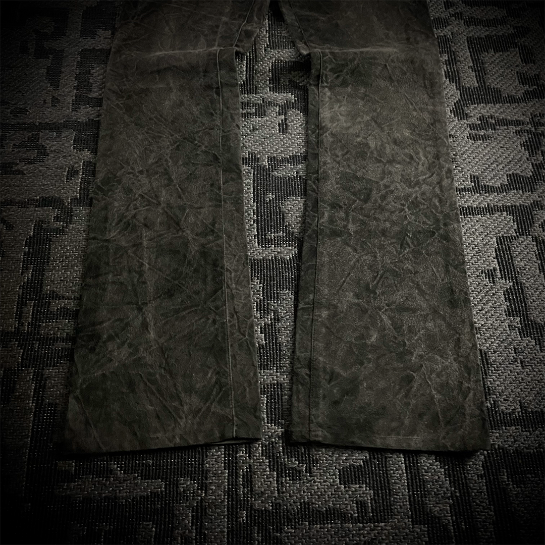 5351 Pour Les Hommes acid wash flared pants