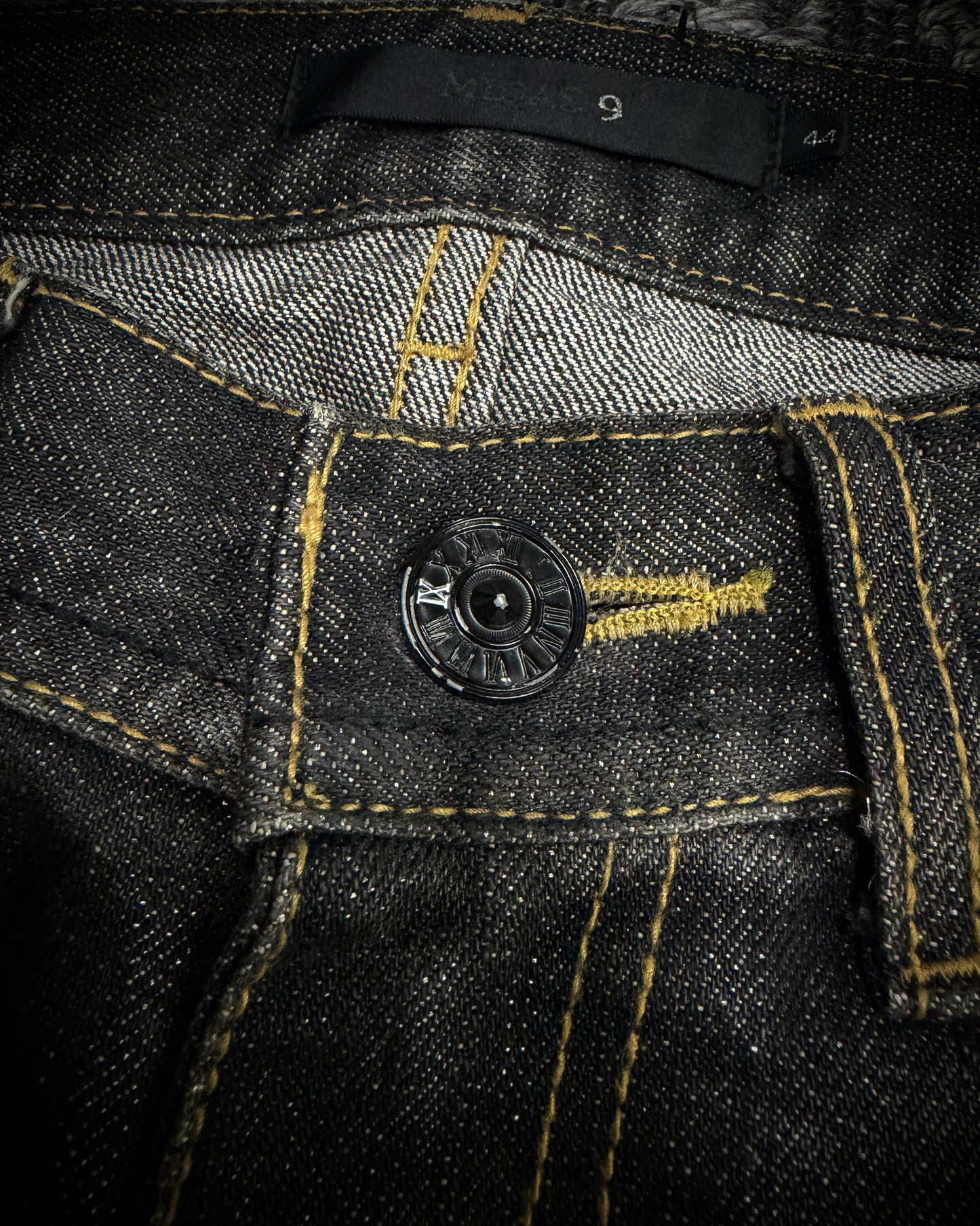 MIDAS Silver Thread Whiskered Distressed Denim