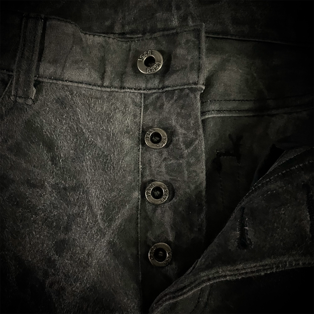 5351 Pour Les Hommes acid wash flared pants