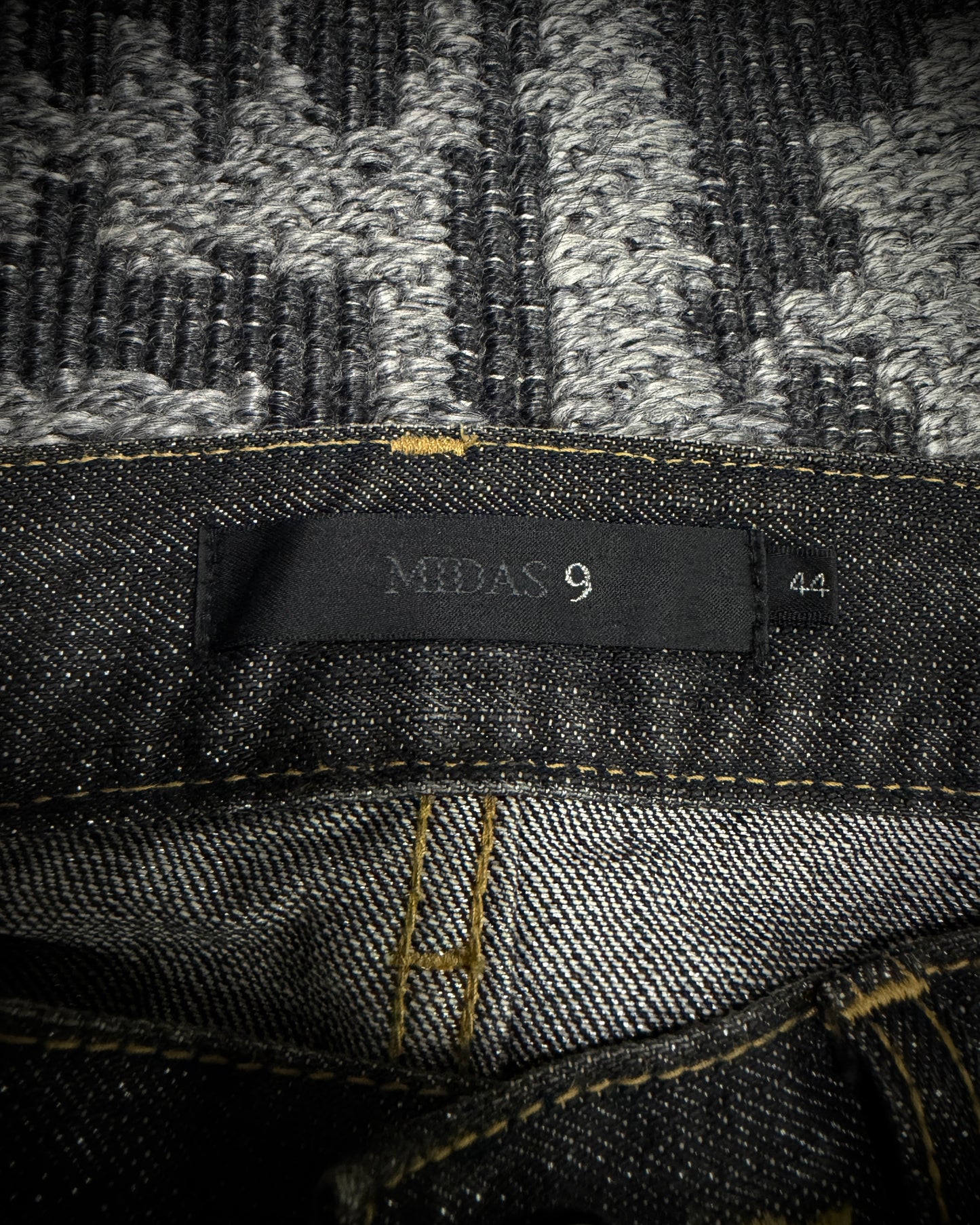 MIDAS Silver Thread Whiskered Distressed Denim
