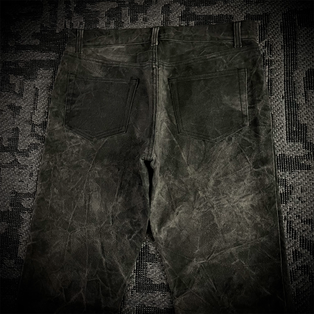 5351 Pour Les Hommes acid wash flared pants