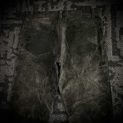 5351 Pour Les Hommes acid wash flared pants