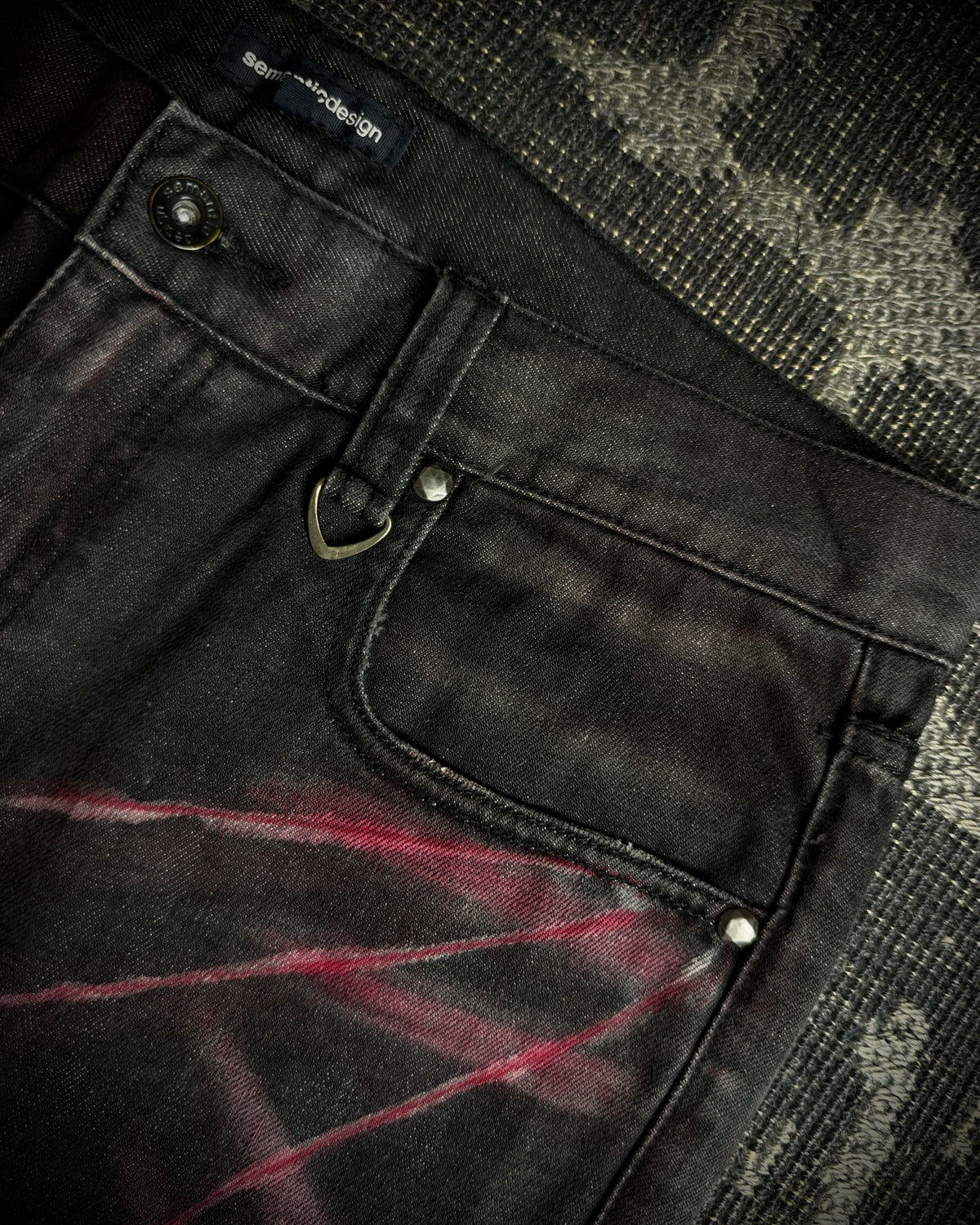 Semantic Design Red Clawmark Jeans