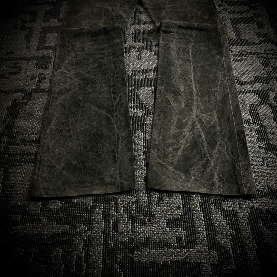 5351 Pour Les Hommes acid wash flared pants