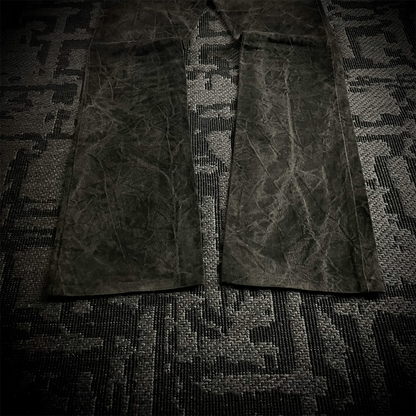 5351 Pour Les Hommes acid wash flared pants