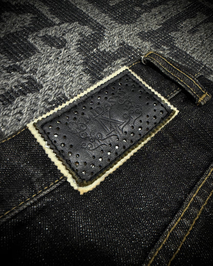 MIDAS Silver Thread Whiskered Distressed Denim