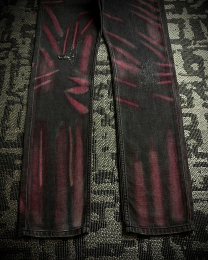 Semantic Design Red Clawmark Jeans