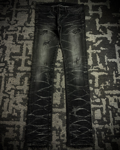 CIVARIZE Whiskered Distressed Skinny Jeans
