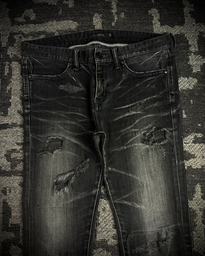 CIVARIZE Whiskered Distressed Skinny Jeans