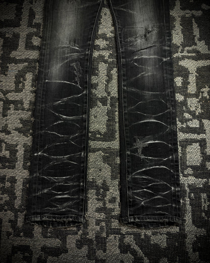 CIVARIZE Whiskered Distressed Skinny Jeans