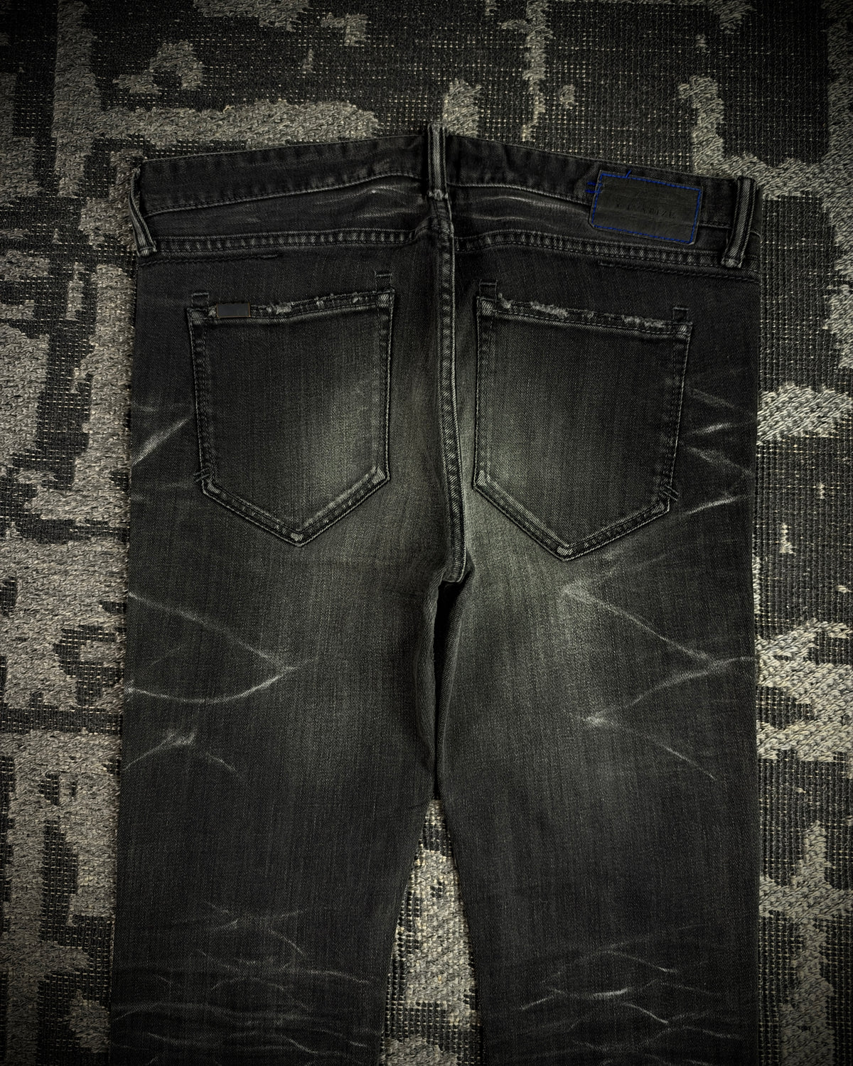 CIVARIZE Whiskered Distressed Skinny Jeans