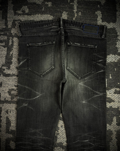 CIVARIZE Whiskered Distressed Skinny Jeans