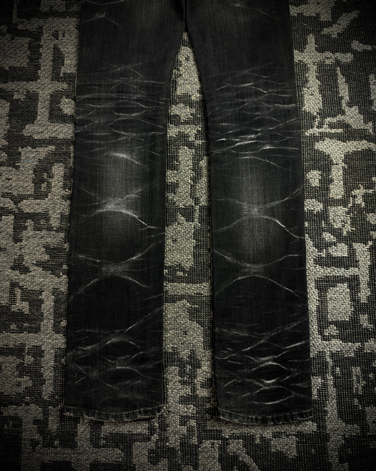 CIVARIZE Whiskered Distressed Skinny Jeans