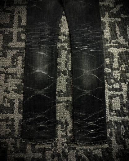 CIVARIZE Whiskered Distressed Skinny Jeans