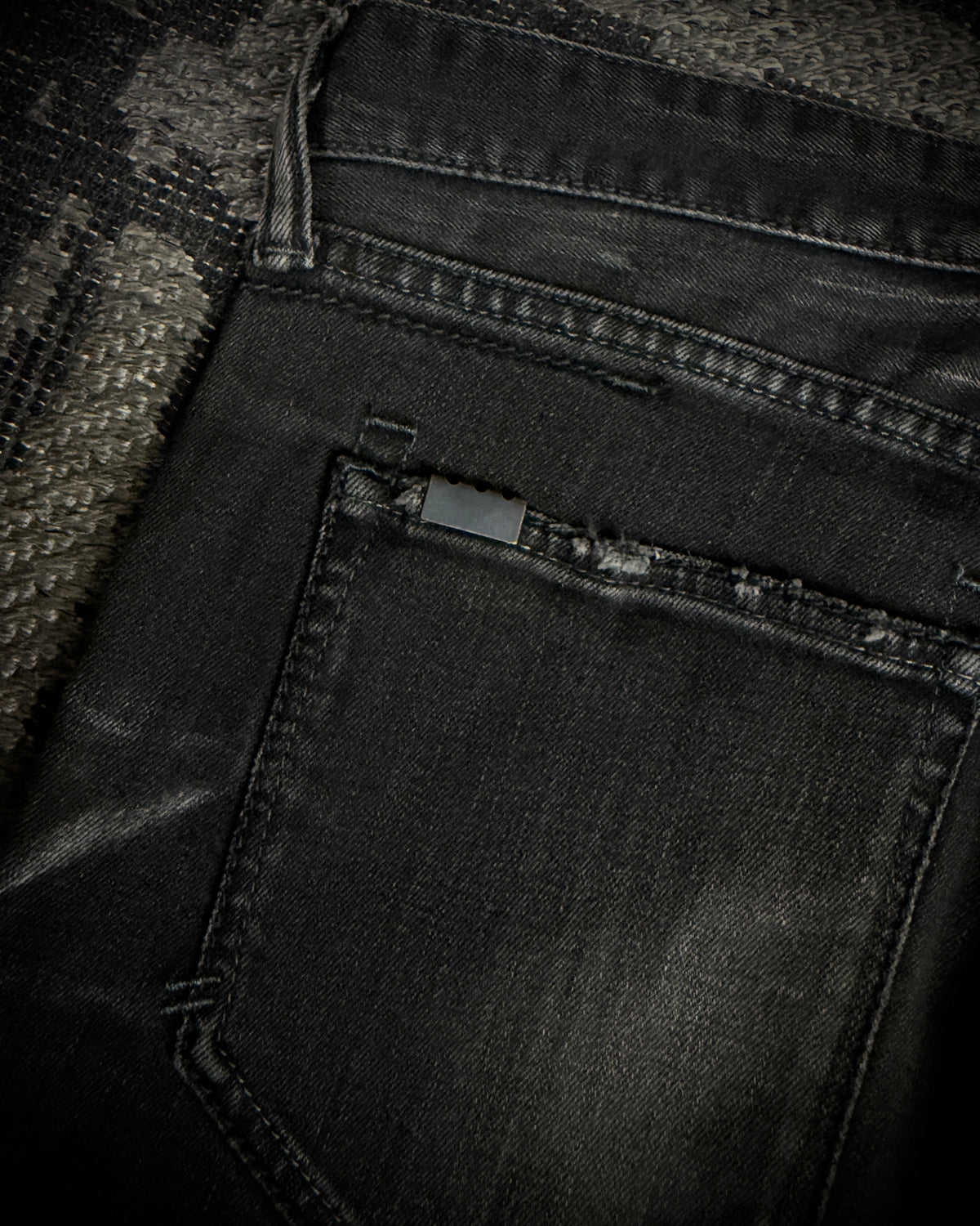 CIVARIZE Whiskered Distressed Skinny Jeans