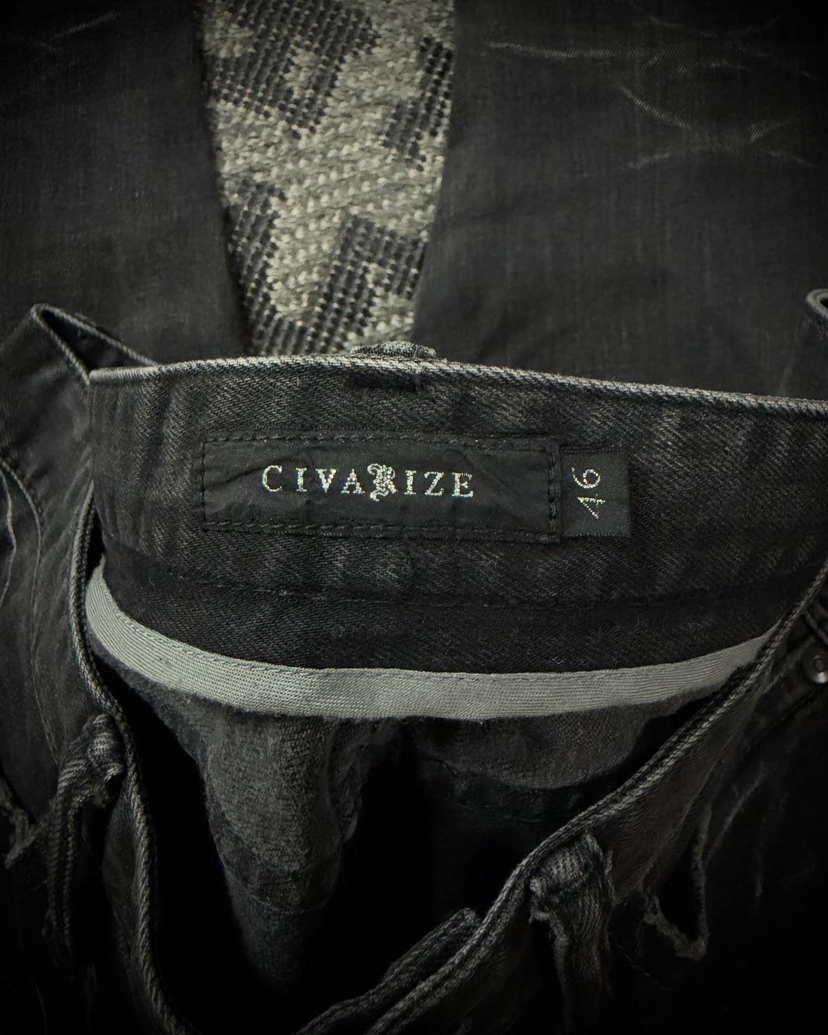 CIVARIZE Whiskered Distressed Skinny Jeans