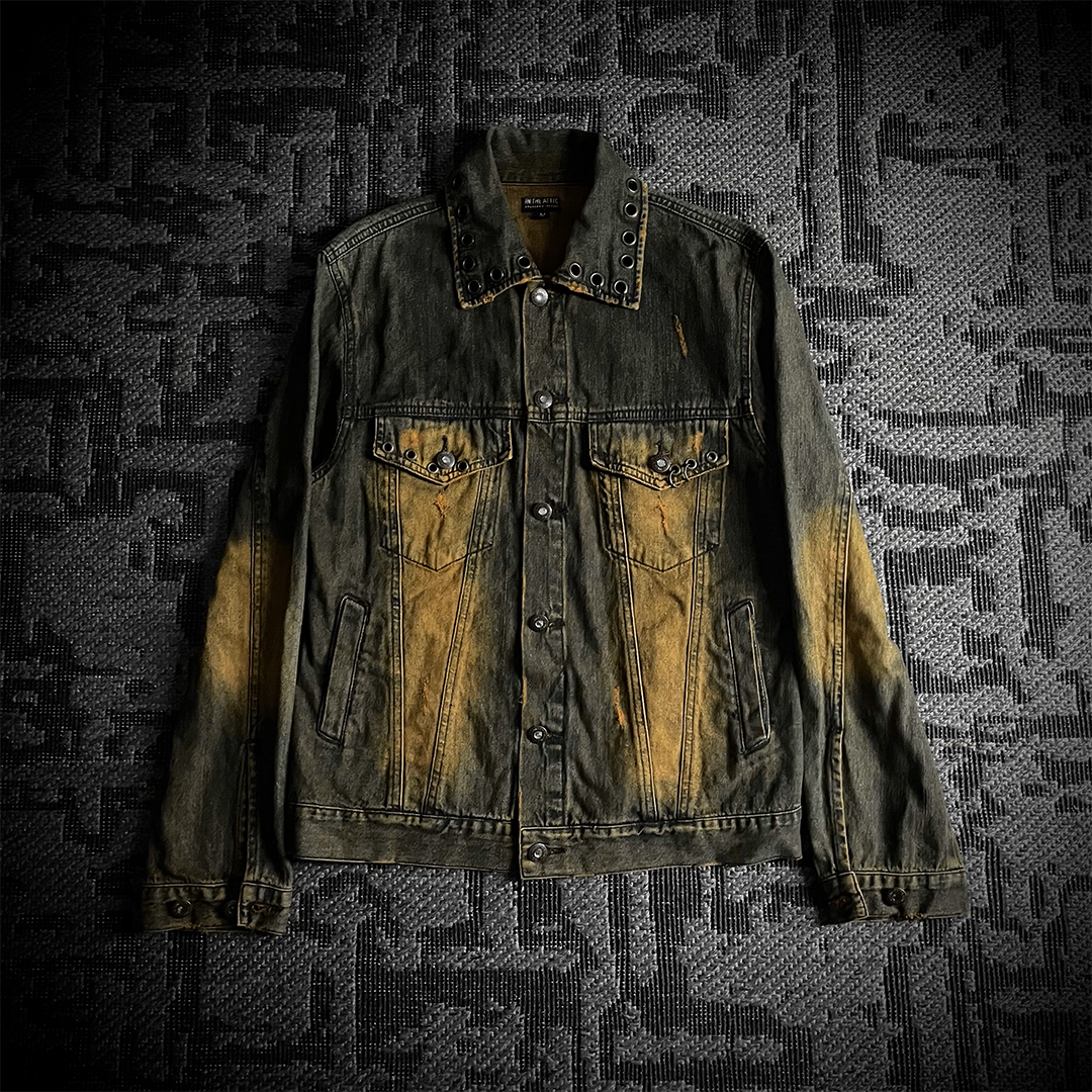 In the attic rust washed jeans jacket