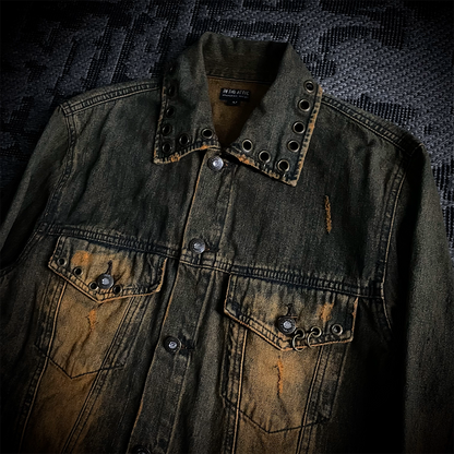 In the attic rust washed jeans jacket