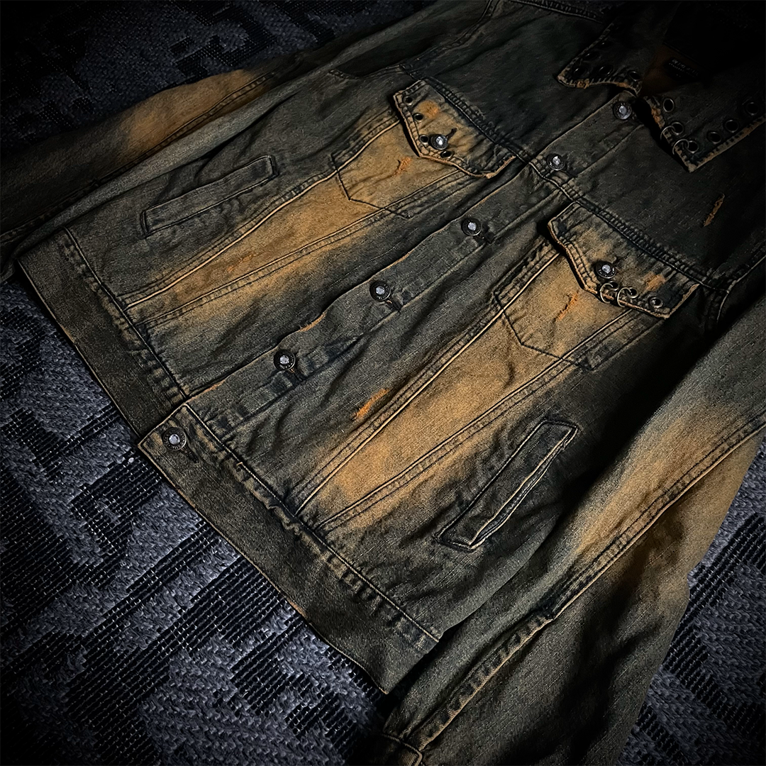 In the attic rust washed jeans jacket