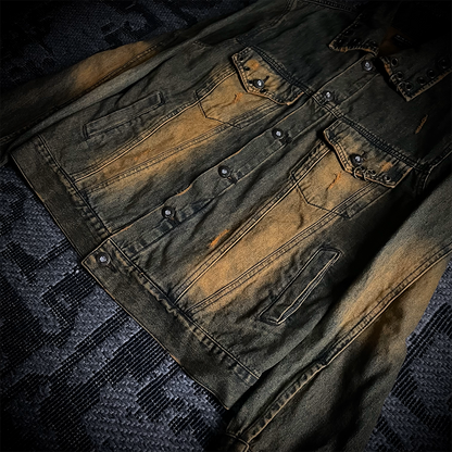 In the attic rust washed jeans jacket